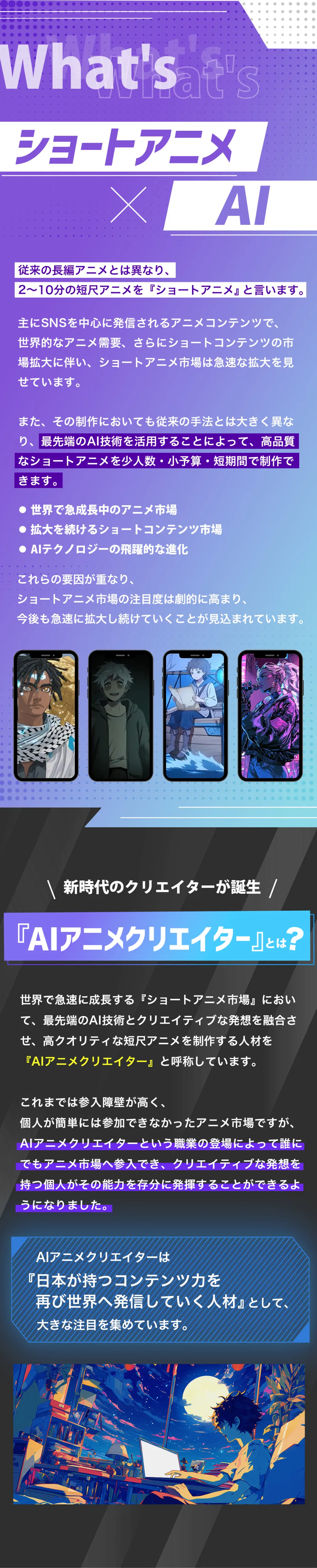 what's ショートアニメ×AI